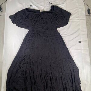 Elan Dress Black Womens Size Large